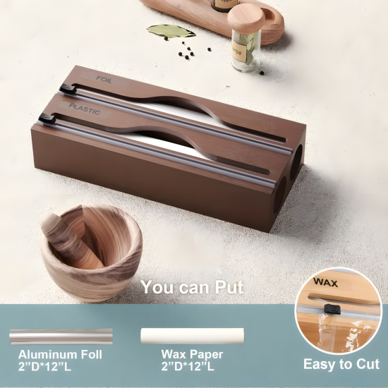 Wooden Foil & Wrap Holder